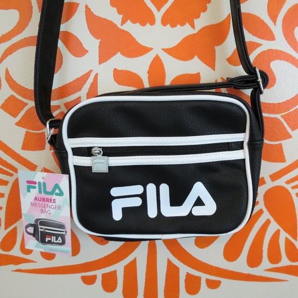 Fila Handbags - Fila Aubree Retro Black & White Cross Body Bag